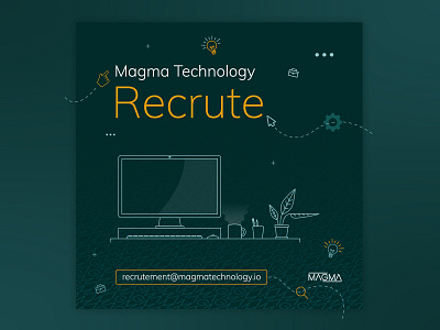 Magma Technology is hiring desk green hiring illustration iot iot development recruitment work