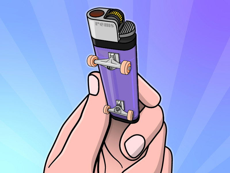 I see skateboard everywhere light fire skateboarding skateboard sk8 skate lighter vector illustration