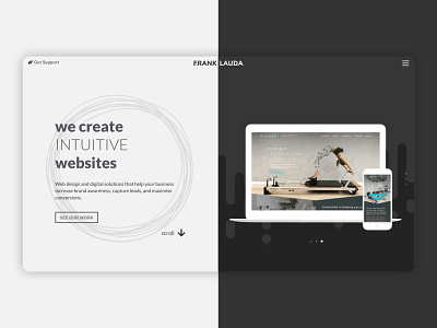 Frank Lauda Design Agency Website branding mobile ui ui design ux ux design web web design website design