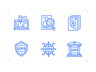 GDPR compliance icons compliance data eu gdpr icons personal policy