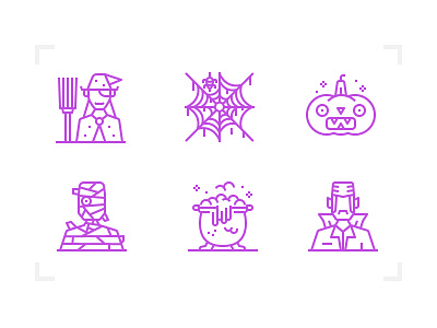 Halloween icon design halloween icon line outline