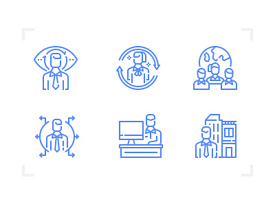 Recruitment Icon business design icon interview jobs line outline recruitment