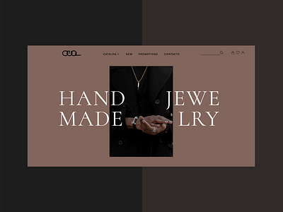 Handmade jewelry shop concept