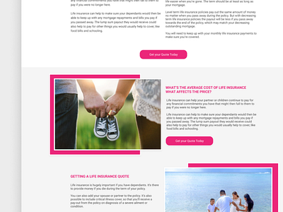 Insurance Website Design