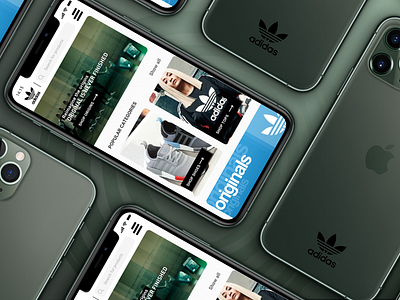 Ecommerce Shop Front Concept - Adidas