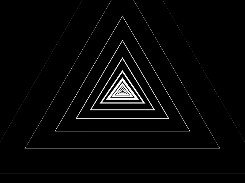 Triangles animation bnw geometry gif loop mograph motion graphics triangles