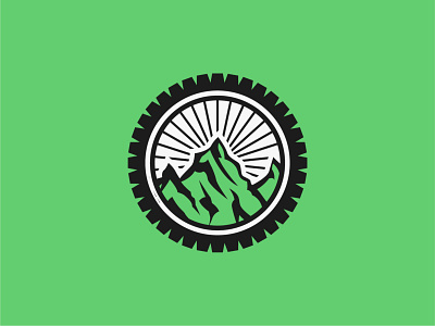 Bike Logo automotive bike biker branding camping design drive graphic design hiking illustration logo logo design logoinspiration mountain ride vector wheel