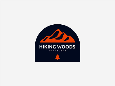 Mountain Logo branding design forest graphic design high hiking hill illustration logo logo design logoinspiration mountain orange mountain travel tree vector