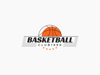 Basketball Club Logo 1990 allstar basket basketball club linestyle nba orange sport sport club team teamwork