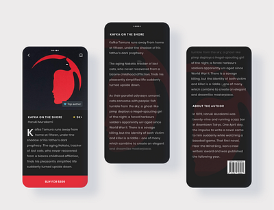 E-Book App app books clean ui cleaning dailyui dailyuichallenge design illustration mobile mobile store online shop reading app ui uidesign uiux