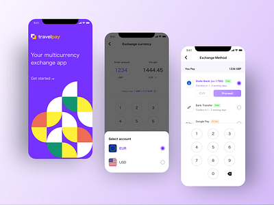 Onboarding & Payment app app design branding currency dailyui dailyuichallenge design fintech illustration mockup onboarding pay payment splash transaction ui uidesign uiux welcome