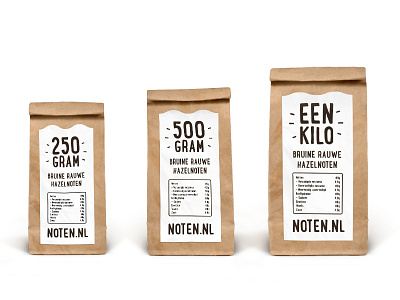 Label Design - Noten.nl labels noten.nl product design