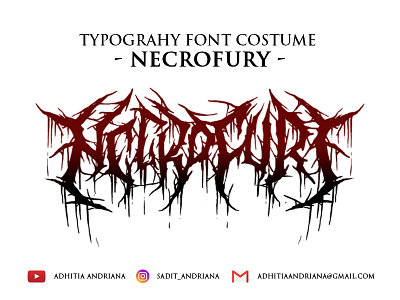 Necrofury artwork concept costume deathmetal design drawing gore illustration jangart