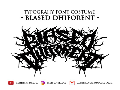 Blased artwork concept costume design drawing drawings font gore horror illustration jangart logo typography vector