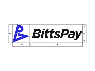 Bittspay logo design construction