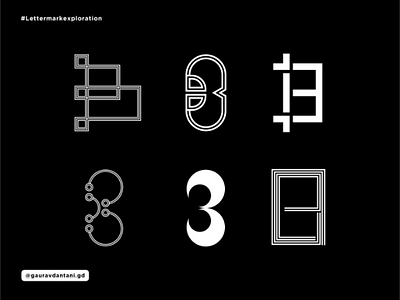 Letter-B Exploration bletter brand brandidentity branding freelancer icon lettermark logo logodesigner symbol