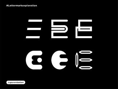 Letter-E Exploration brand brandidentity branding designer freelancer icon lettermark lettermarkexploration logo logodesign logodesigner logotype mark vector