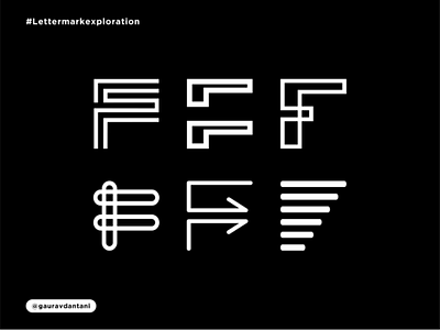 Letter-F Exploration brabding brandidentity brandmark freelancer icon logo logodesign logodesigner symbol