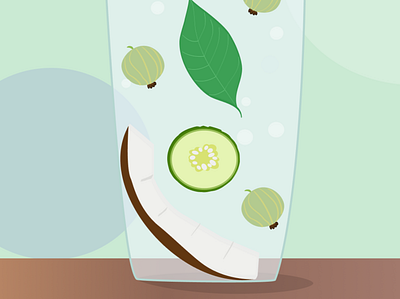 Gooseberry tea illustration