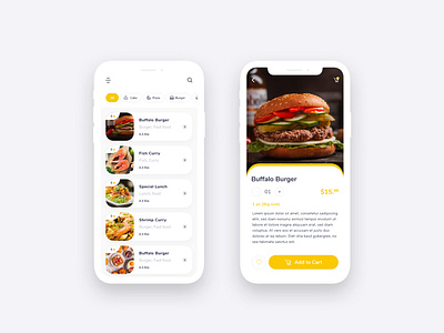 Food and restaurant app ui design template by Md Tajul Islam Sajib on ...