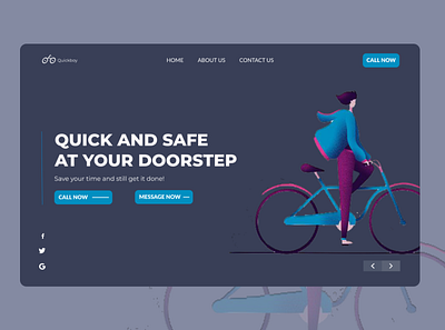 Landing Page for Quick Boy