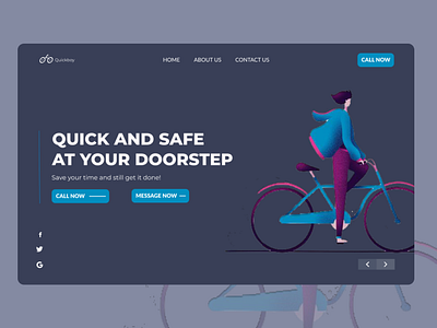 Landing Page for Quick Boy