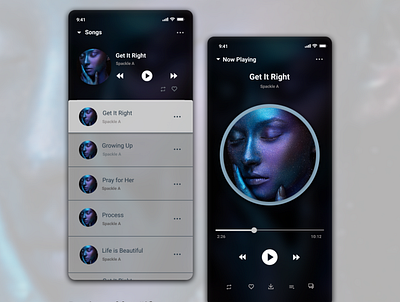 music player Mobile Interface musicplayerinterface ui ui ux