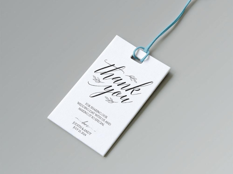 Free Printable Wedding Thank You Tag Template By Jamie Chou On Dribbble