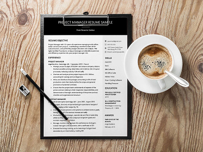 Free Project Manager CV/Resume Template