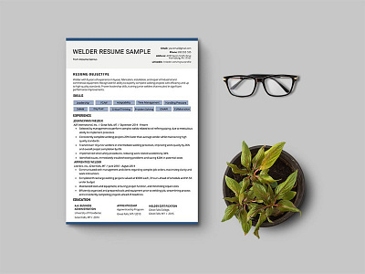 Free Welder CV Resume Template