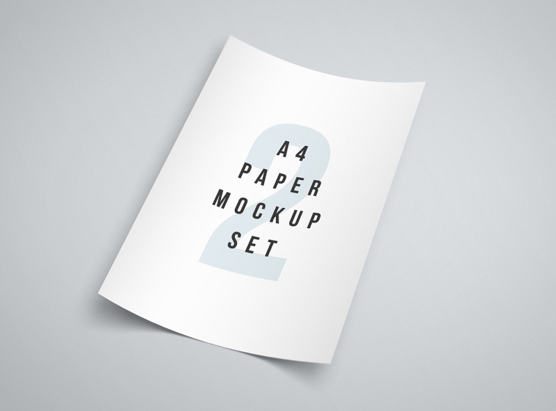 Download Free A4 Paper Mockup Pack By Jamie Chou On Dribbble PSD Mockup Templates