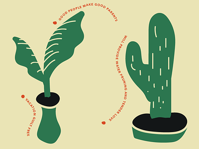 Brand Concept—Plant Parent branding illustration vector