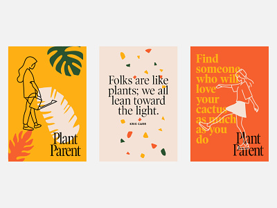 Branding Concept—Plant Parent design agency illustration startup branding typography