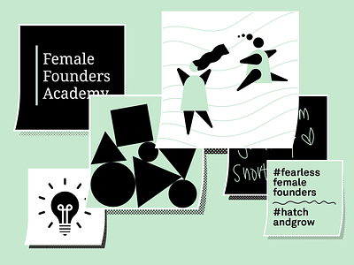 Female Founders Academy Illustration brand agency design illustration