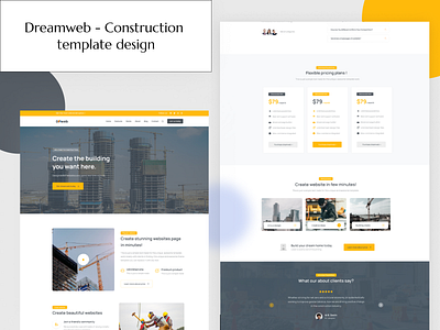 Dreamweb - Construction 
template design