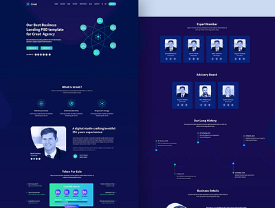 Business Ui Template agency clean design creative morden one page personal portfolio