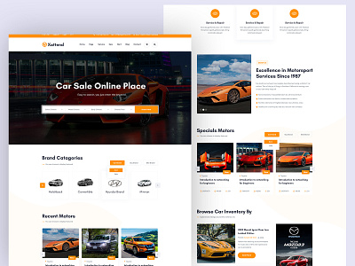 Xattend – Exclusive Sell or Rent Car PSD Template.