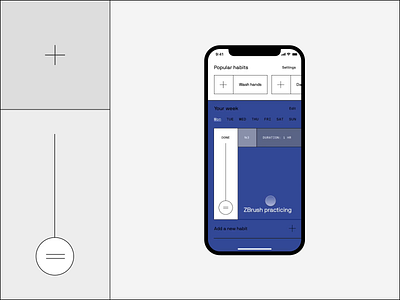 Habitation – The simplest habit app ever animation app brutalism clean design interaction ios minimal muzli ui ux