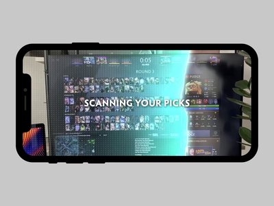 Dota 2 Pick advisor animation app augmented reality clean design dota dota 2 minimal muzli ui ux uxui
