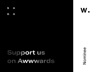 Support us on Awwwards awards awwwards branding clean design logo minimal typography ui ux uxui