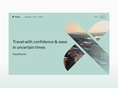 Travelo – Personalized Trips Operator animation app clean design minimal motion onboarding personalization quiz travel ui ux uxui web website