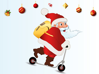 Santa Claus is coming... art character design face illustration illustrator new new year santa santa claus vector