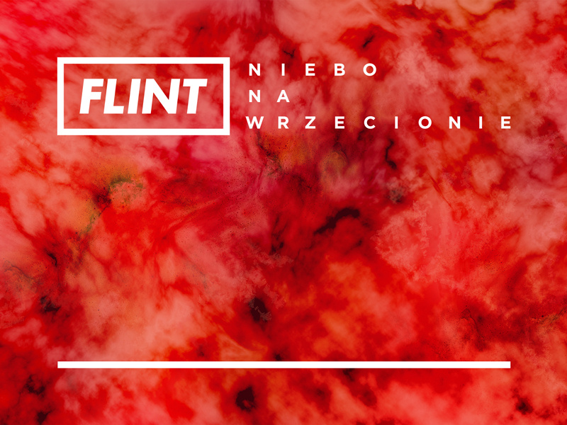 Flint – Niebo na wrzecionie abstract concept typography cover