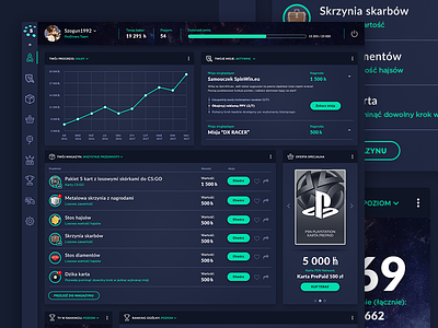 Gaming Portal Dashboard