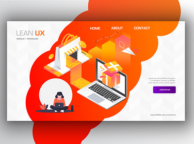 Course Page - Interface design design digital ui ux ui design vector