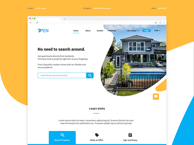 Real Estate UI Web Redesign