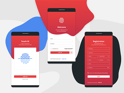 Log In and Sign Up app clean daily ui dribbble graphic design login registration sign in signup ui web