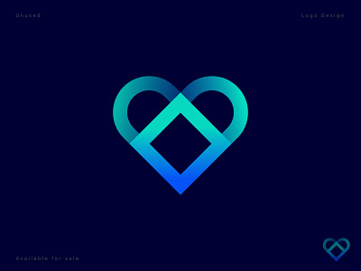 Heart + Square Logo Concept