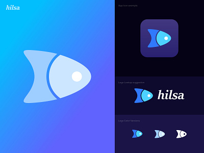 Hilsa Fish Logo Concept