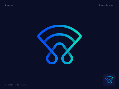 Letter A + Wifi Logo Concept